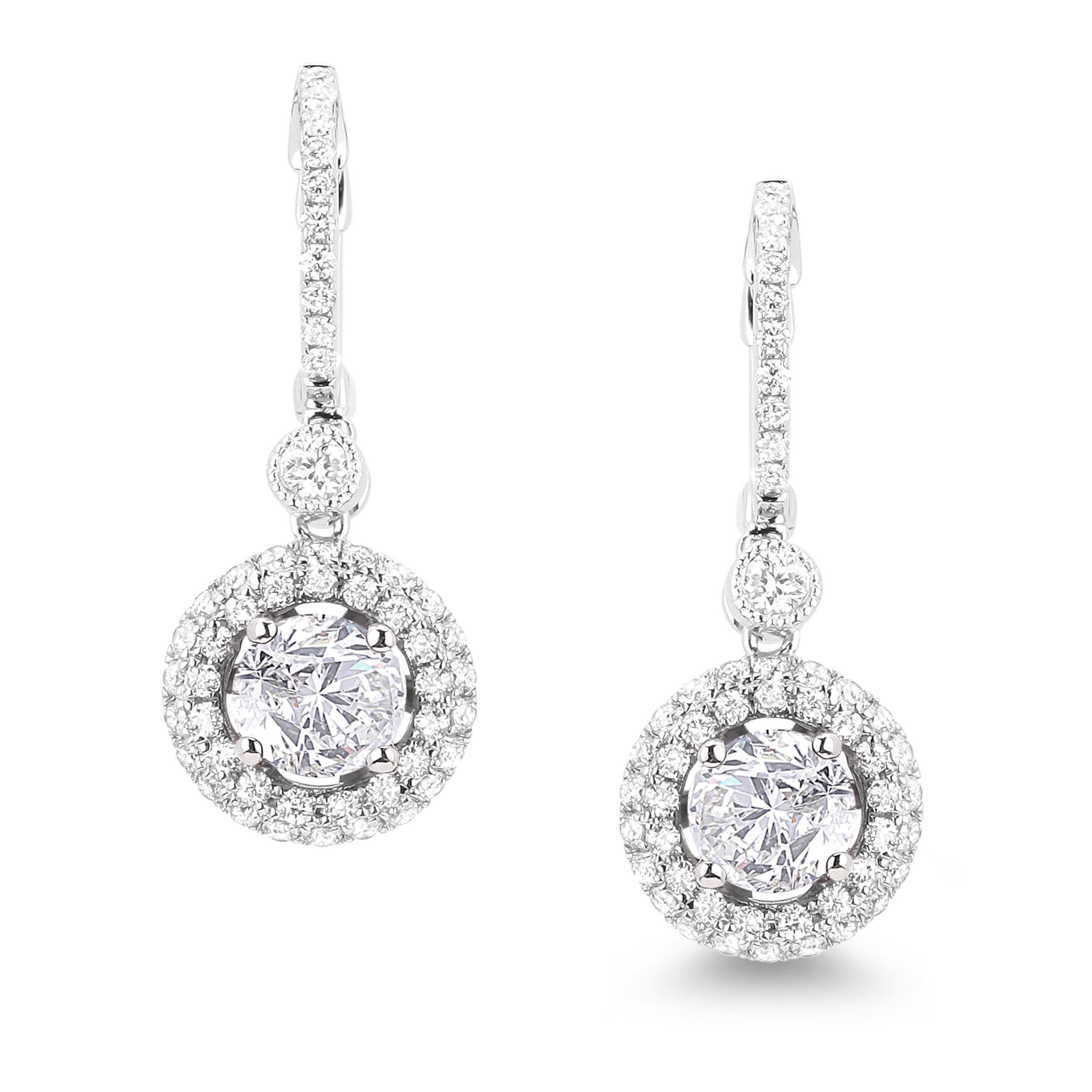 Diamond Dangle Earrings SGE219 (Earrings)