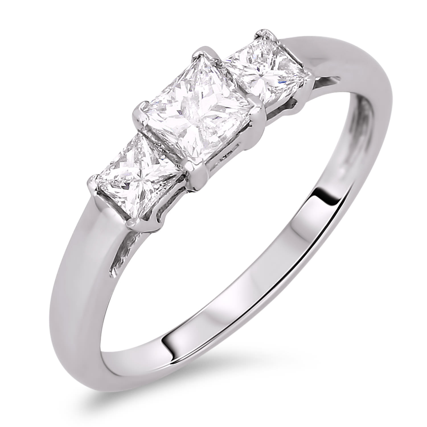 Diamond Three Stone Rings SEC3950 (Rings)