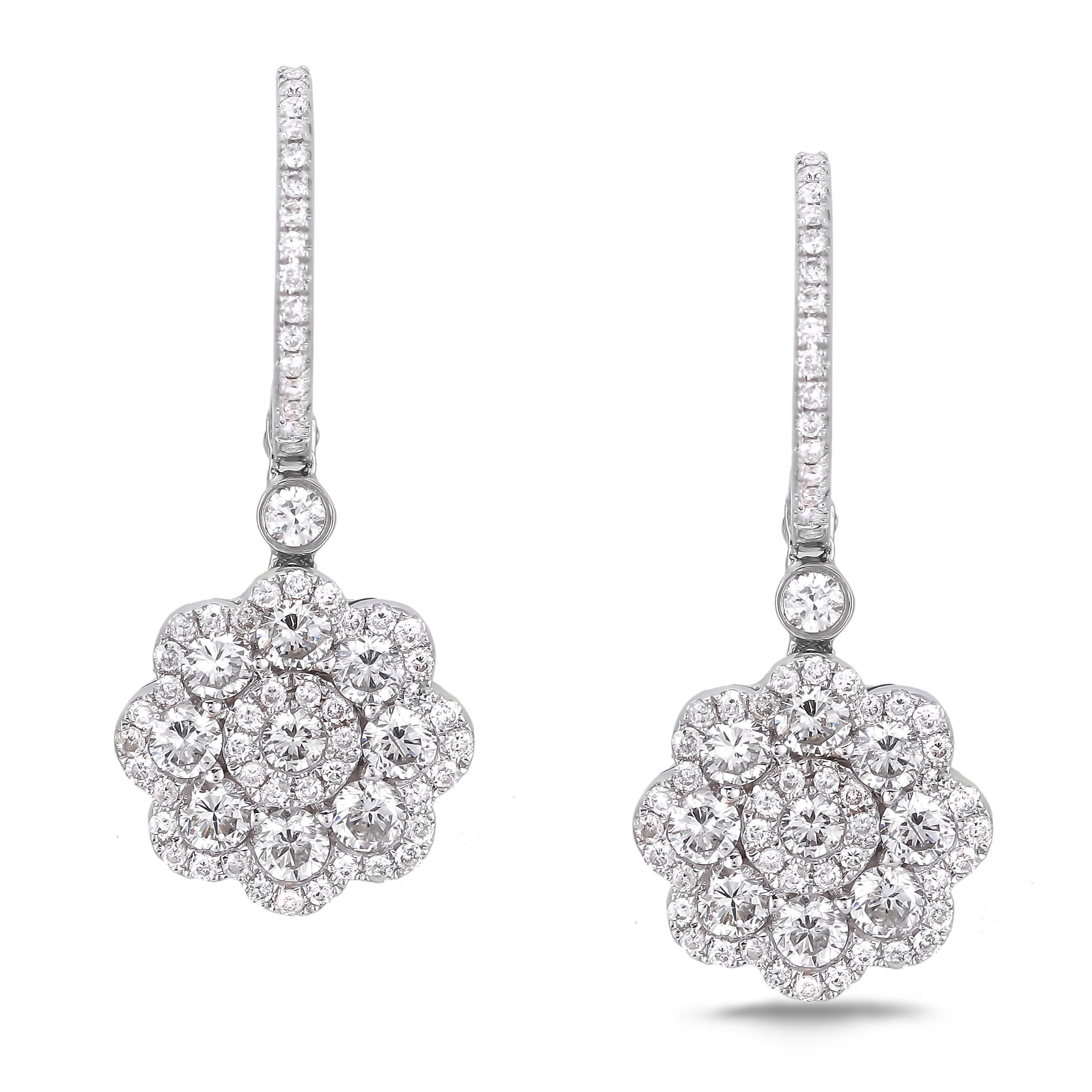 Diamond Dangle Earrings SGE229 (Earrings)