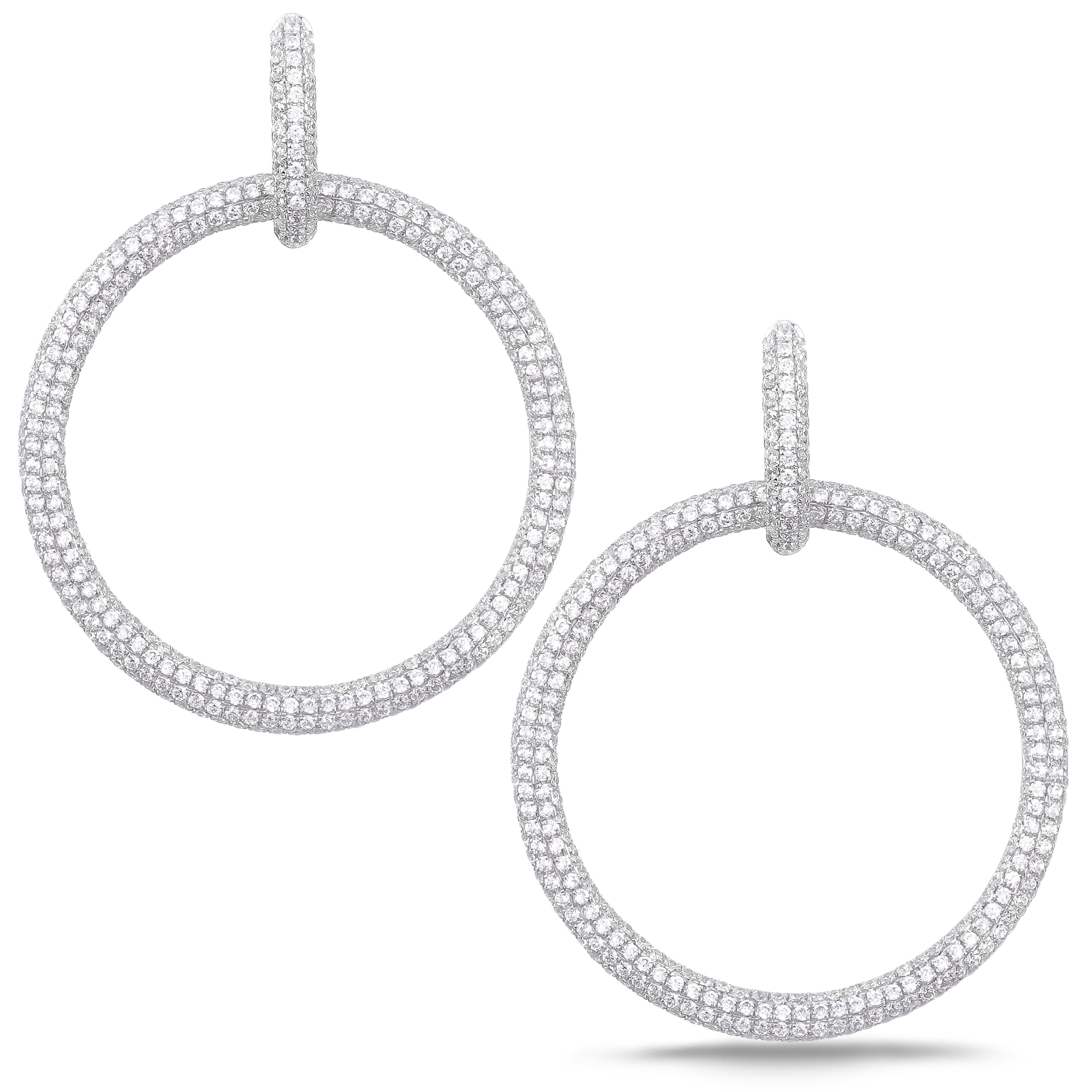 Diamond Dangle Earrings SGE266 (Earrings)