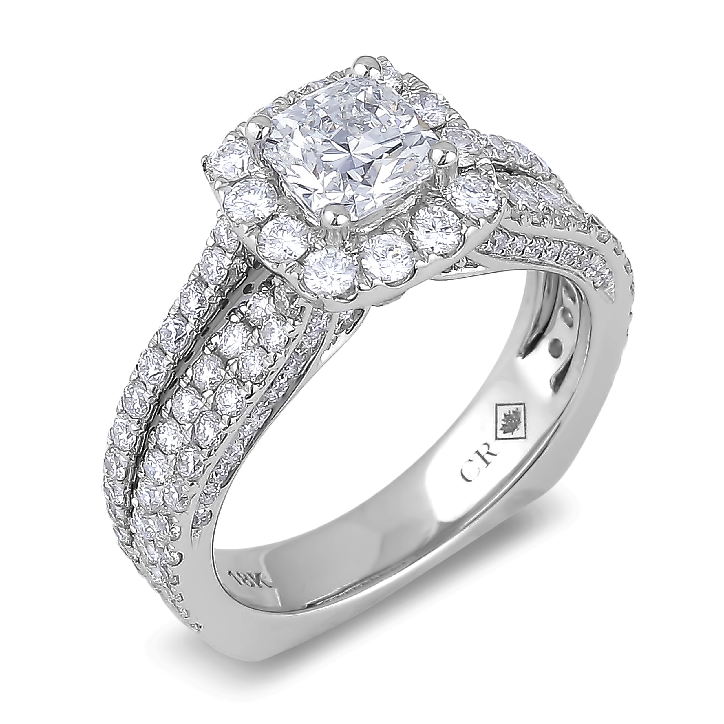 Diamond Engagement Halo Rings SGR1008 (Rings)