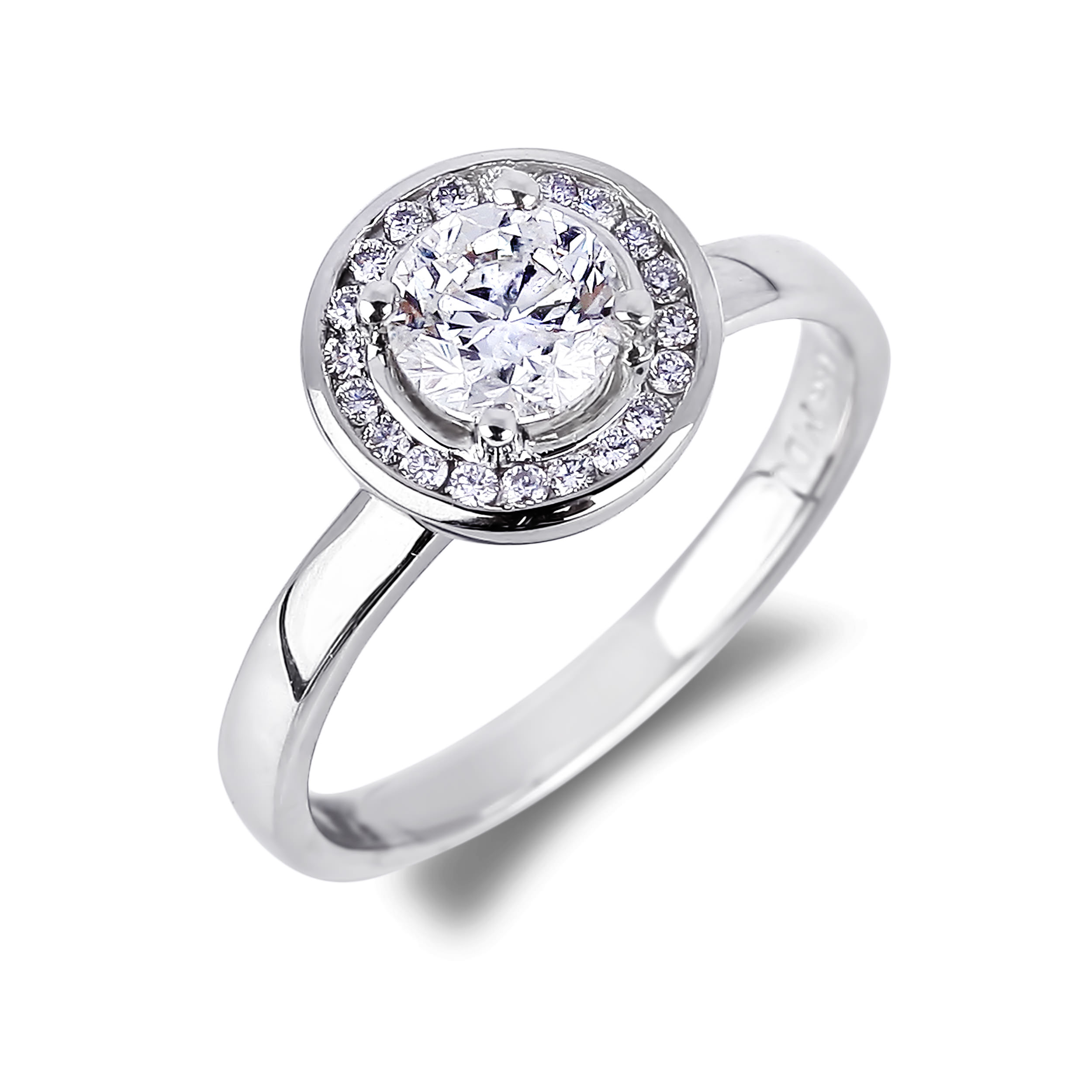 Diamond Engagement Halo Rings SGR1075 (Rings)