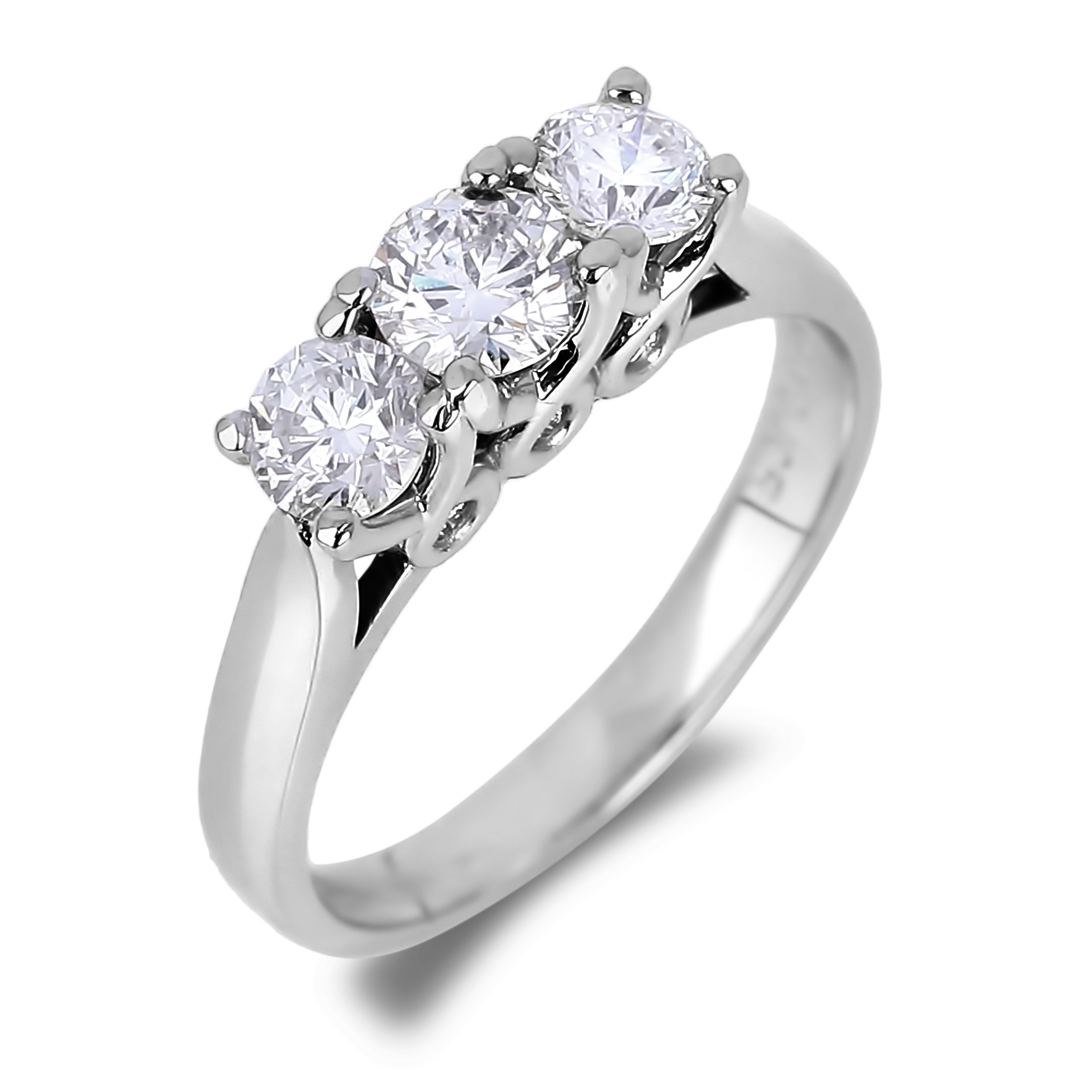 Diamond Three Stone Rings SGR1077 (Rings)