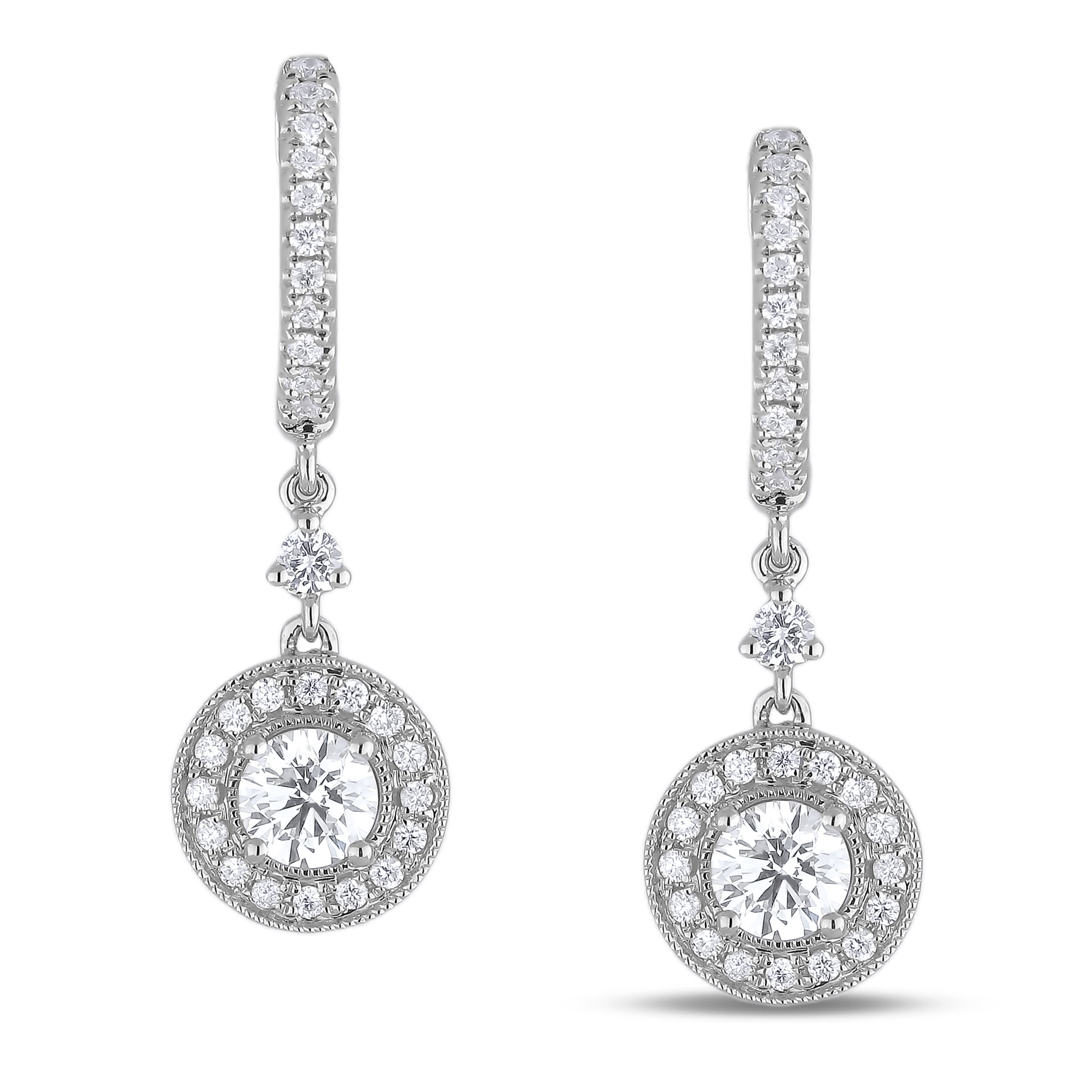 Diamond Dangle Earrings SGE160 (Earrings)
