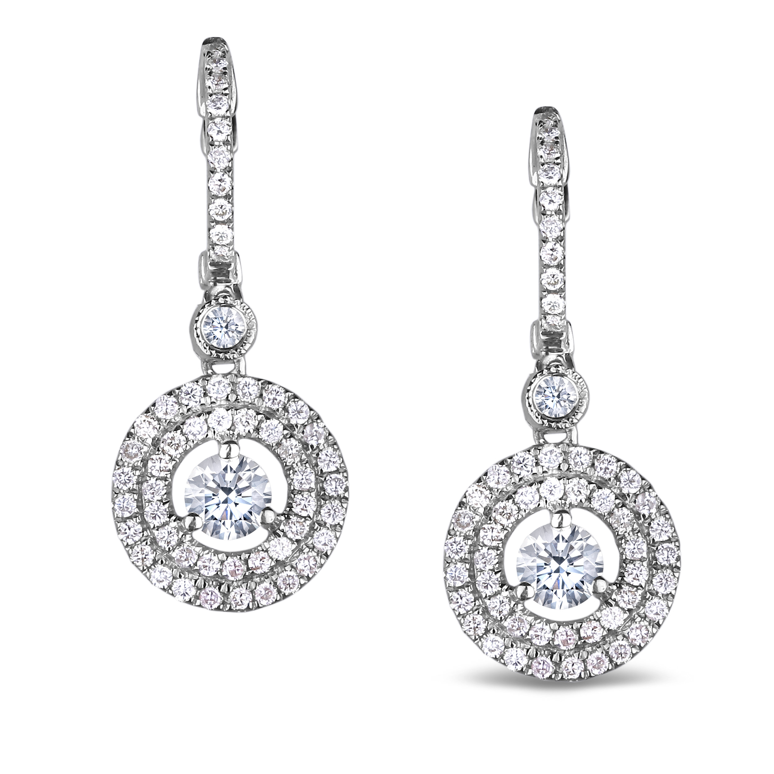 Diamond Dangle Earrings SGE218 (Earrings)