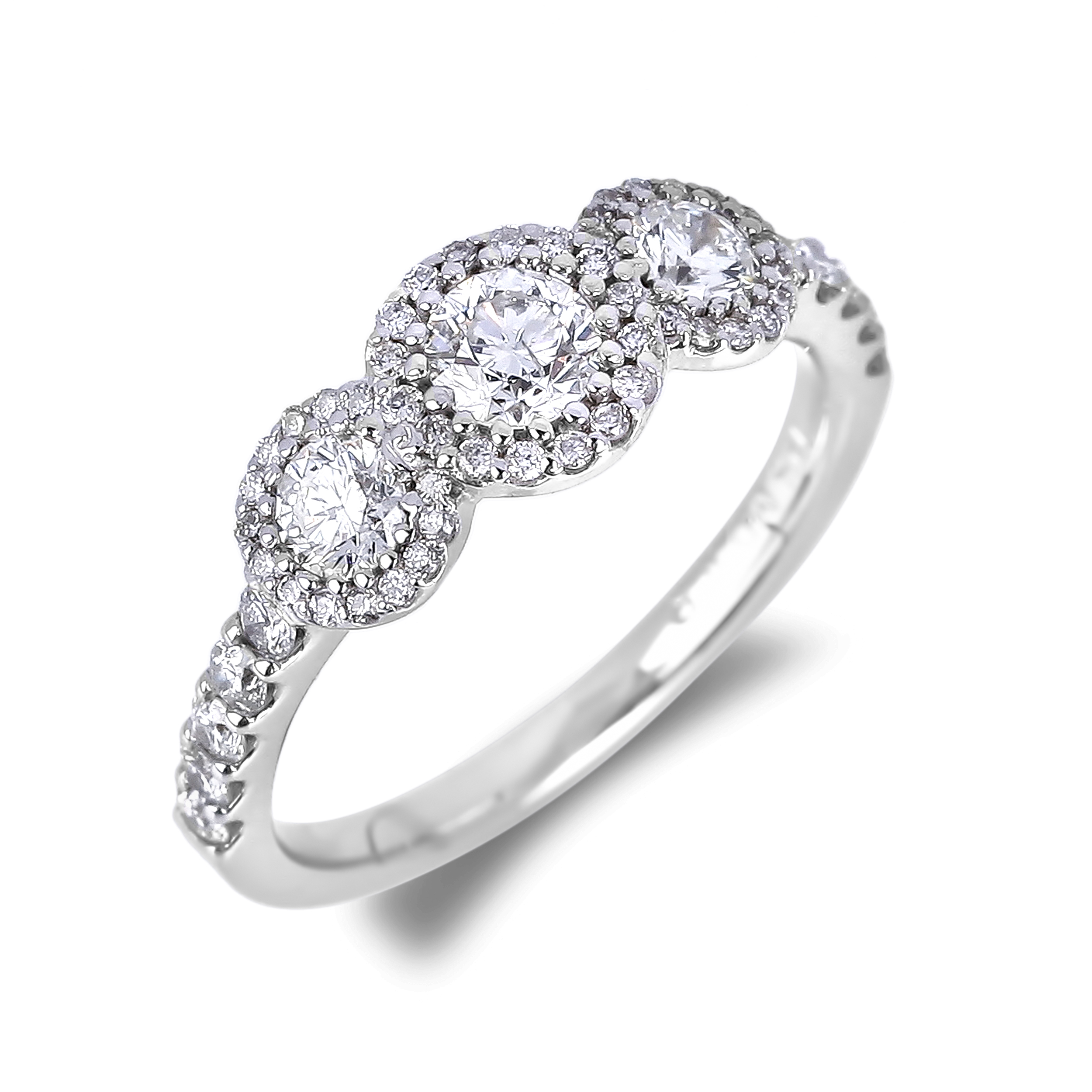 Diamond Three Stone Rings SGR1074 (Rings)