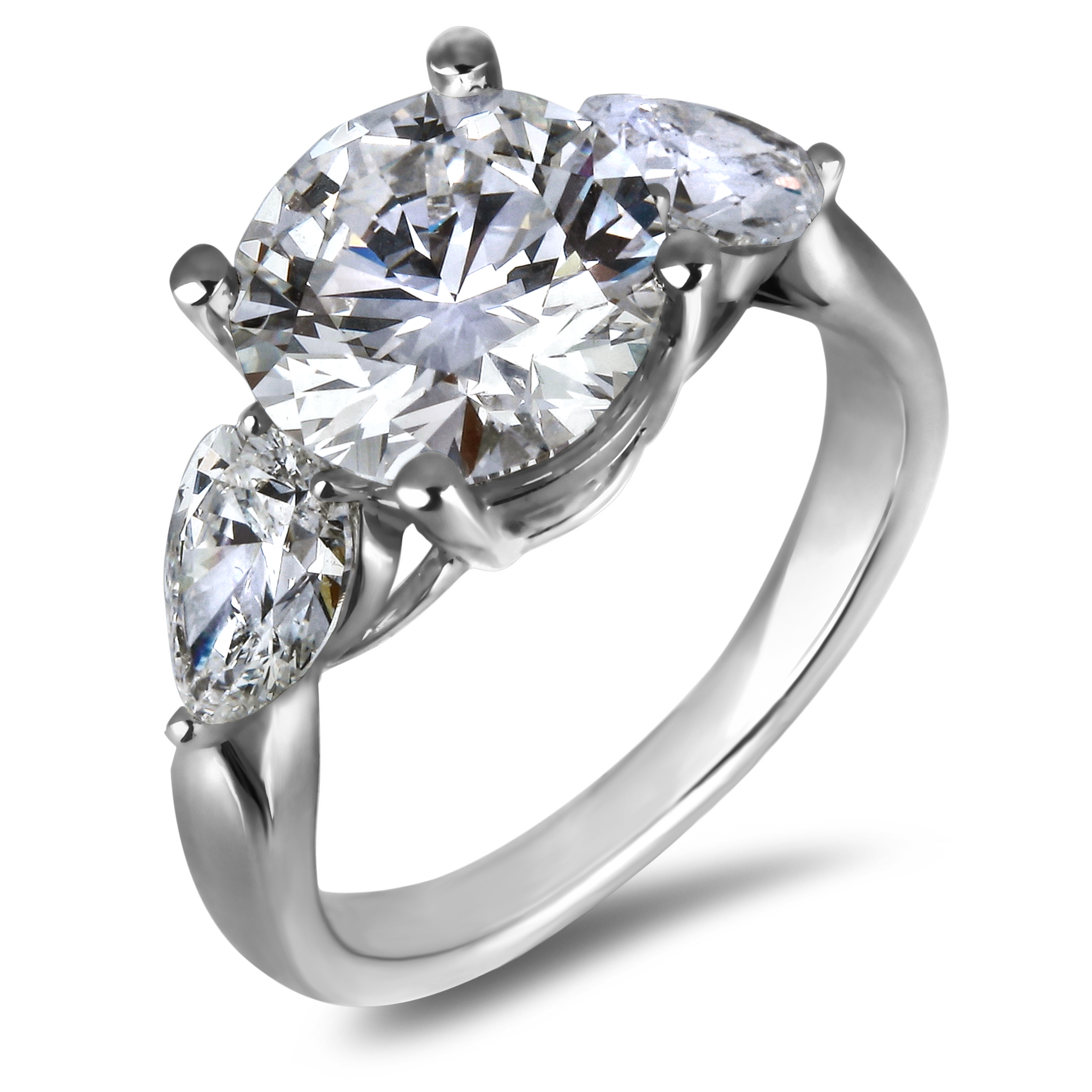 Diamond Three Stone Rings SGR1121 (Rings)