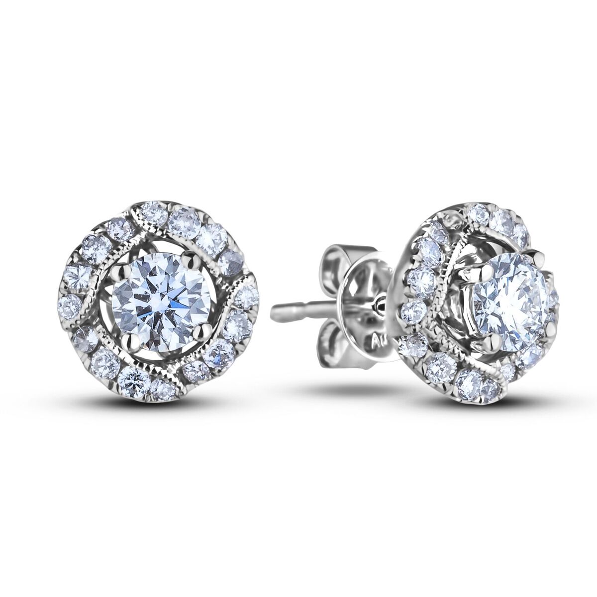 Diamond Stud Earrings AFE0453020 (Earrings)