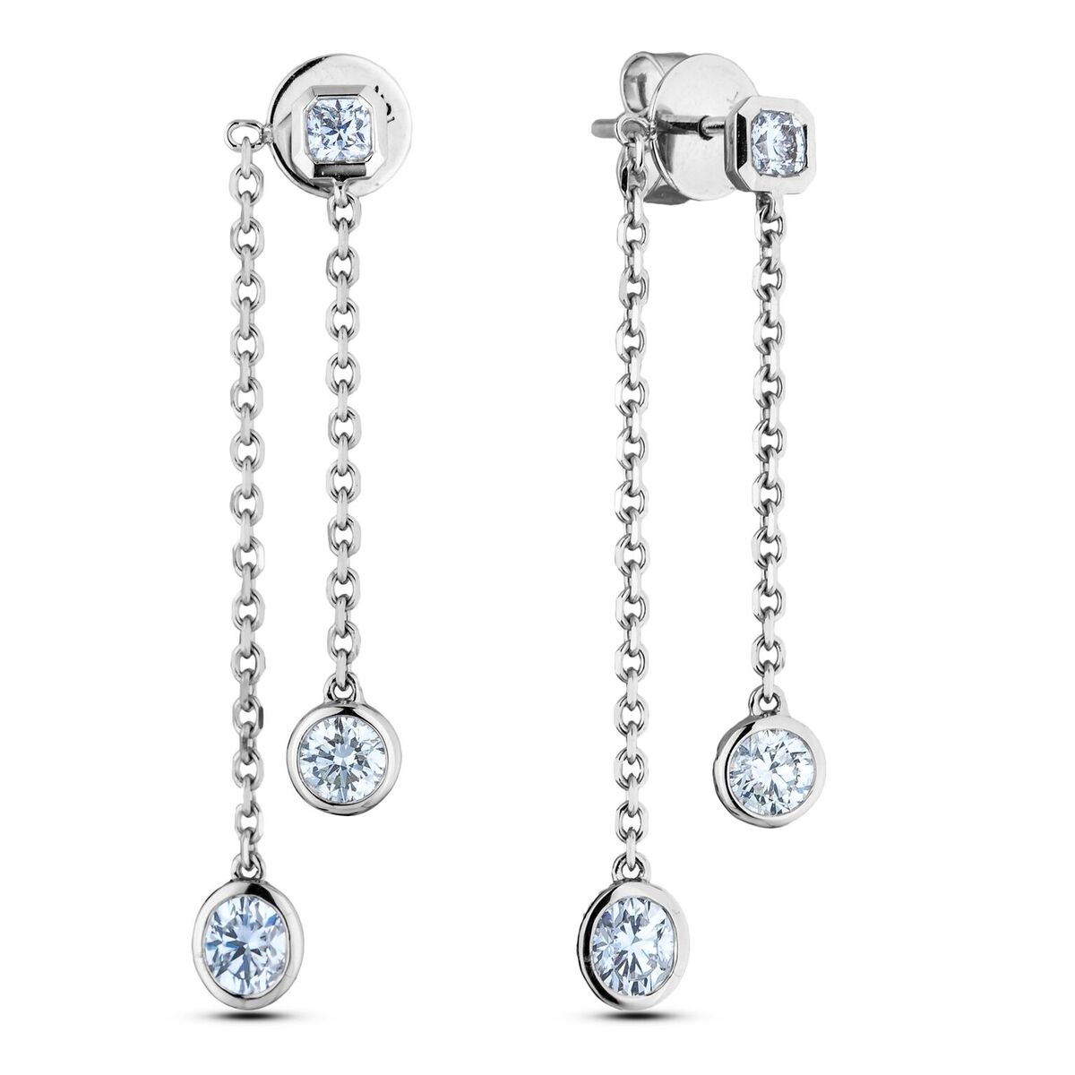 Diamond Dangle Earrings SGE367 (Earrings)