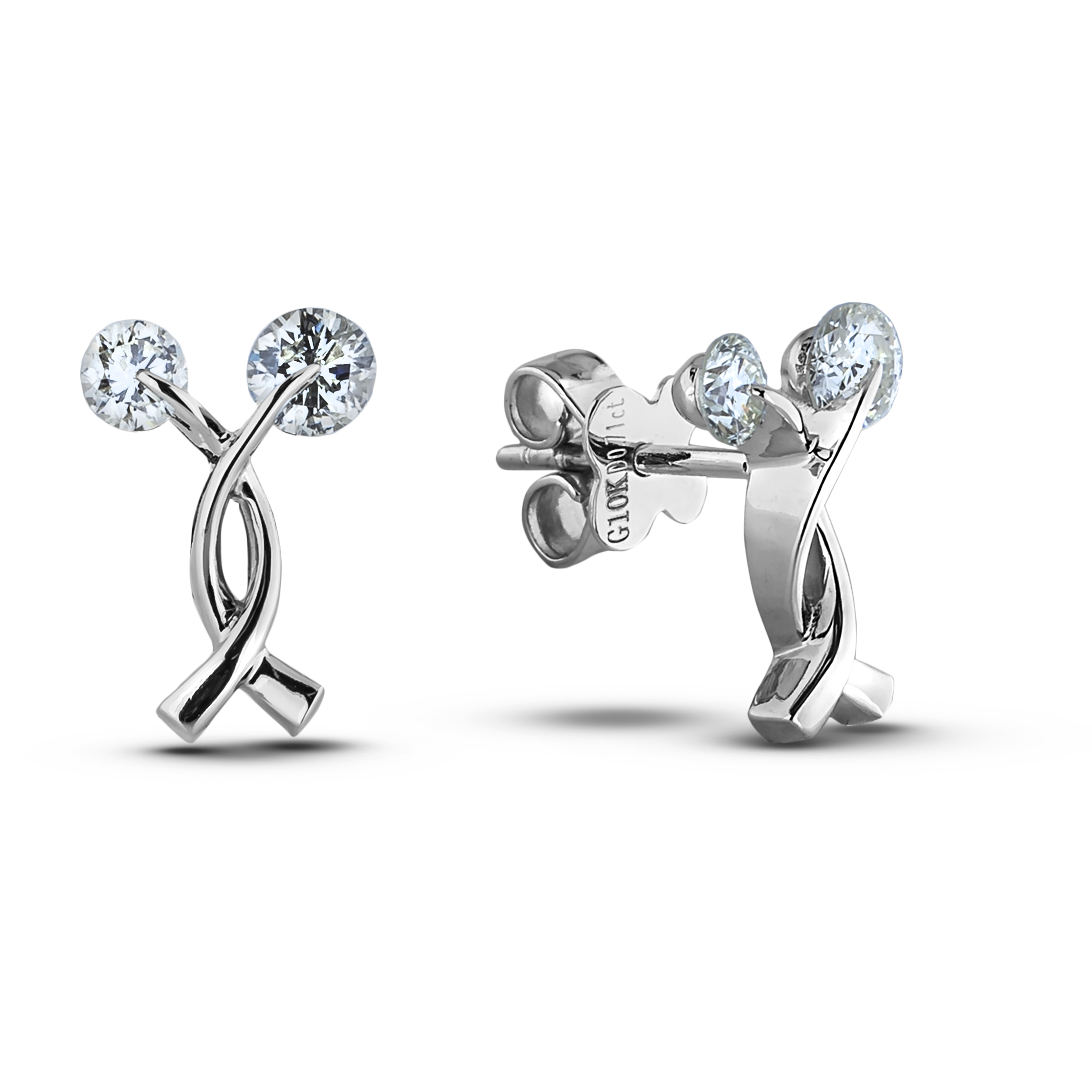 Diamond Stud Earrings SVC-EB208758 (Earrings)