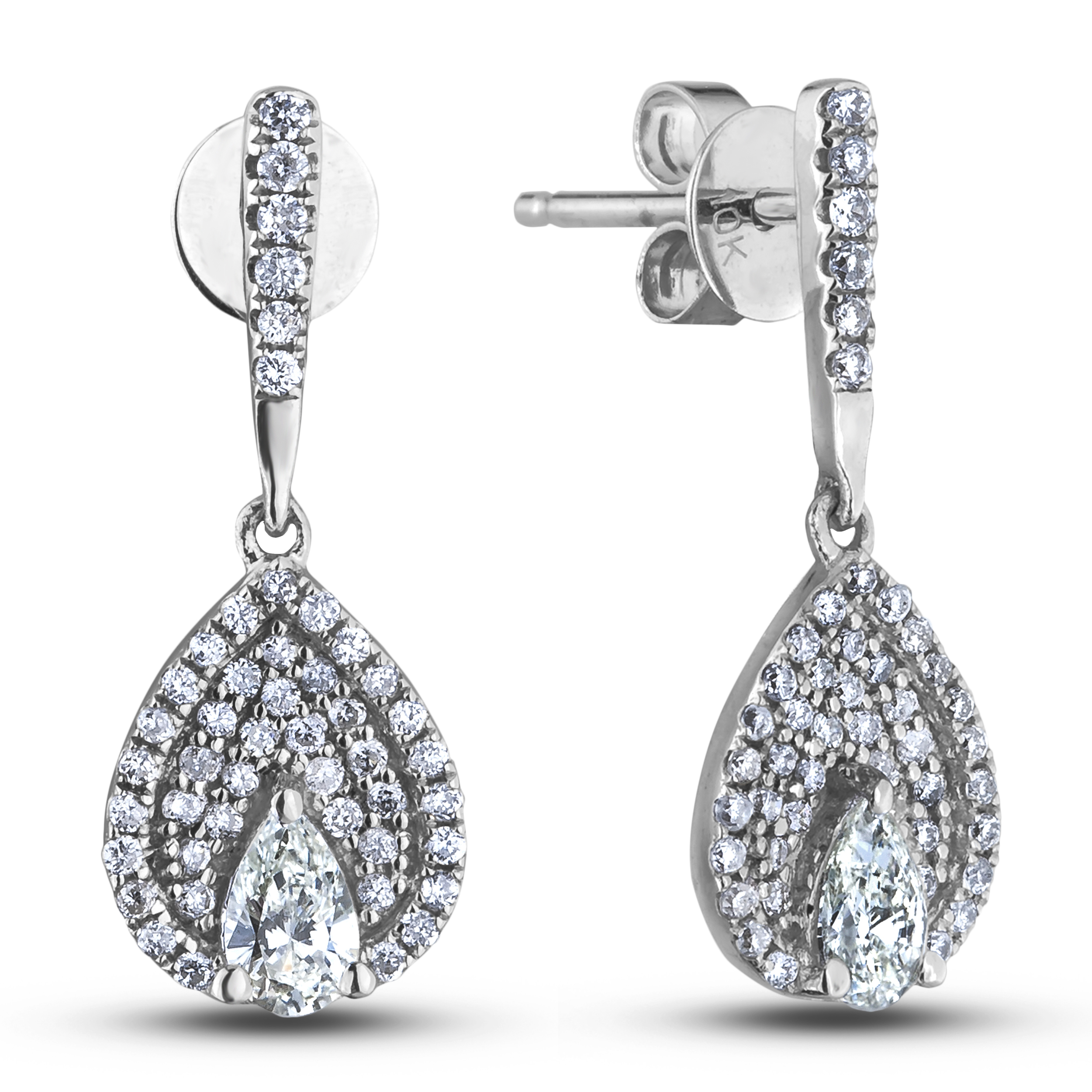 Diamond Dangle Earrings SGE366 (Earrings)