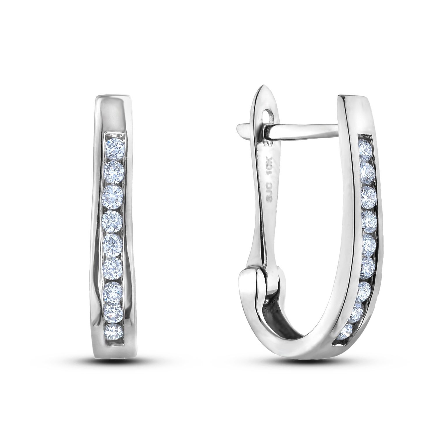 Diamond Hoop Earrings SGE417-25 (Earrings)
