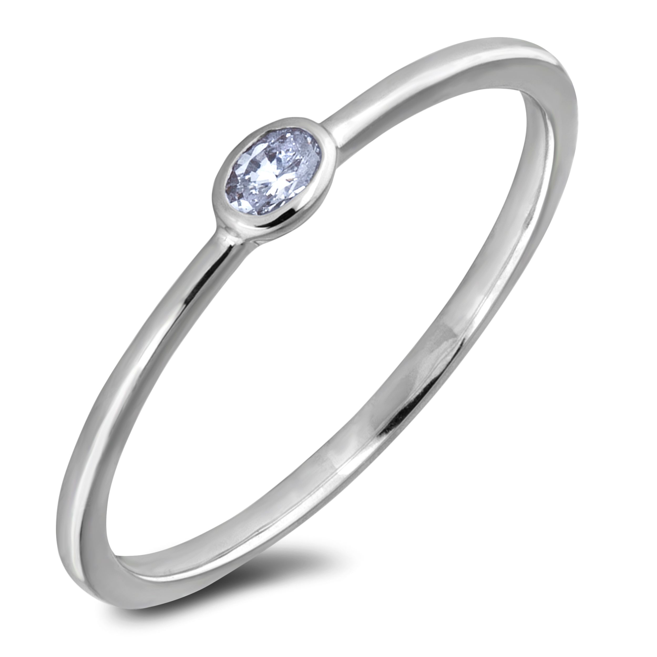 Diamond Solitaire Rings SGR1335-OVAL (Rings)
