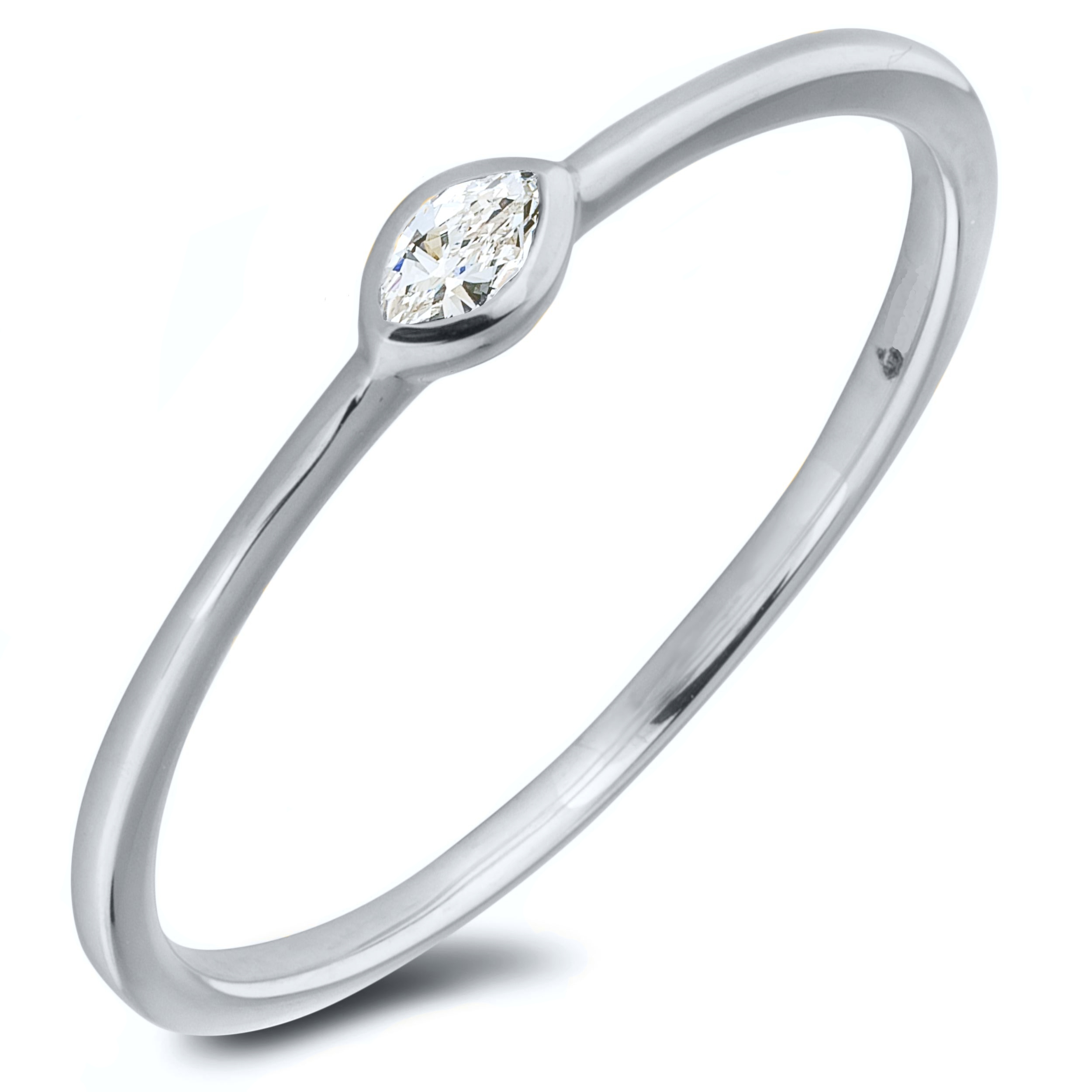 Diamond Solitaire Rings SGR1335-MQ (Rings)