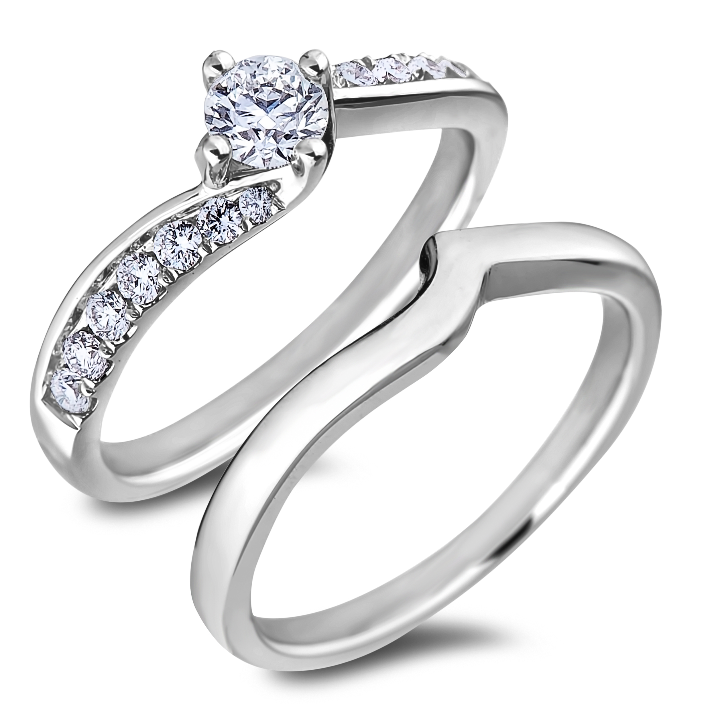 Diamond Wedding Bands SGR1178W Anaya Fine Jewellery Collection