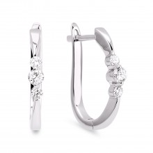 Diamond Hoop Earrings SGE102 (Earrings)