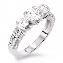 Diamond Three Stone Rings SGR303 (Rings)