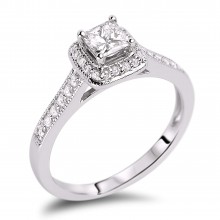 Diamond Engagement Halo Rings SGR908 (Rings)