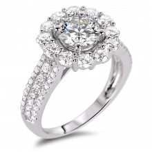Diamond Engagement Halo Rings SGR892 (Rings)