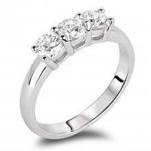 Diamond Three Stone Rings SEC3959 (Rings)