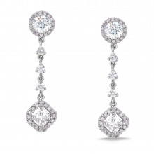 Diamond Dangle Earrings SGE51-23E (Earrings)