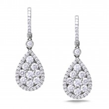 Diamond Dangle Earrings SGE230 (Earrings)