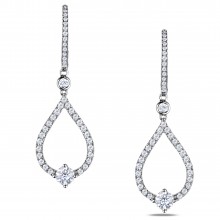 Diamond Dangle Earrings SGE209-294P (Earrings)