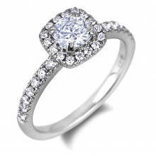 Diamond Engagement Halo Rings SGR1064 (Rings)