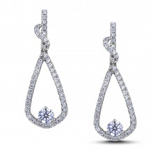 Diamond Dangle Earrings SGE307-315E (Earrings)