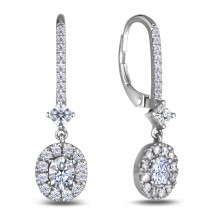 Diamond Dangle Earrings SGE329-E333-2 (Earrings)