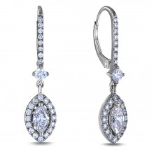 Diamond Dangle Earrings SGE329-MQ (Earrings)