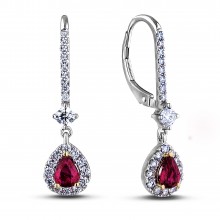 Diamond Dangle Earrings SGE329-333ps (Earrings)