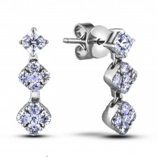 Diamond Dangle Earrings SGE353 (Earrings)