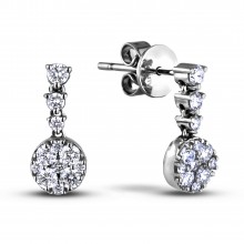 Diamond Dangle Earrings SGE350 (Earrings)