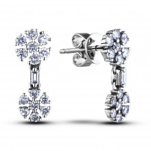 Diamond Dangle Earrings SGE351 (Earrings)