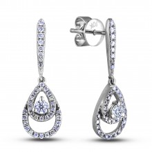 Diamond Dangle Earrings SGE355 (Earrings)