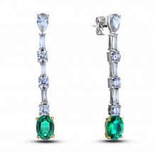 Diamond Dangle Earrings SGE372 (Earrings)