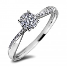 Diamond Engagement Halo Rings AFR0416 (Rings)