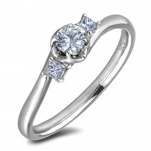 Diamond Three Stone Rings AFR2624020 (Rings)
