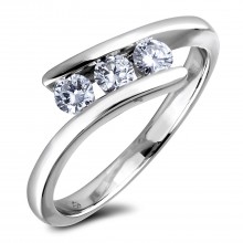 Diamond Three Stone Rings SGR1278 (Rings)