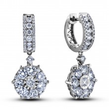 Diamond Dangle Earrings CRL-E10076A (Earrings)