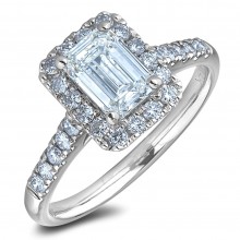 Diamond Engagement Halo Rings SGR1295-EC (Rings)