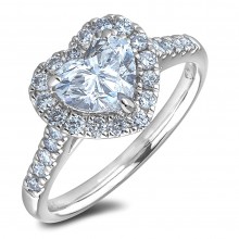 Diamond Engagement Halo Rings SGR1295-HS (Rings)