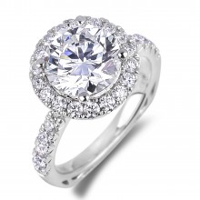 Diamond Engagement Halo Rings SGR1041 (Rings)