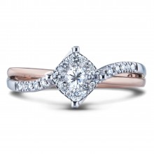 Diamond Engagement Halo Rings AFCR3027 (Rings)