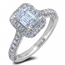 Diamond Engagement Halo Rings SGR1300-EC (Rings)