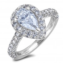 Diamond Engagement Halo Rings SGR1300-PS (Rings)