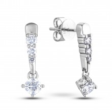 Diamond Dangle Earrings SGE396 (Earrings)