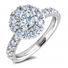 Diamond Engagement Halo Rings SGR1306 (Rings)