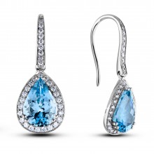 Diamond Dangle Earrings SGE437-3 (Earrings)